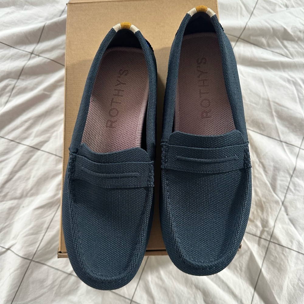 Rothy's Women’s Navy “The Driver” Loafers